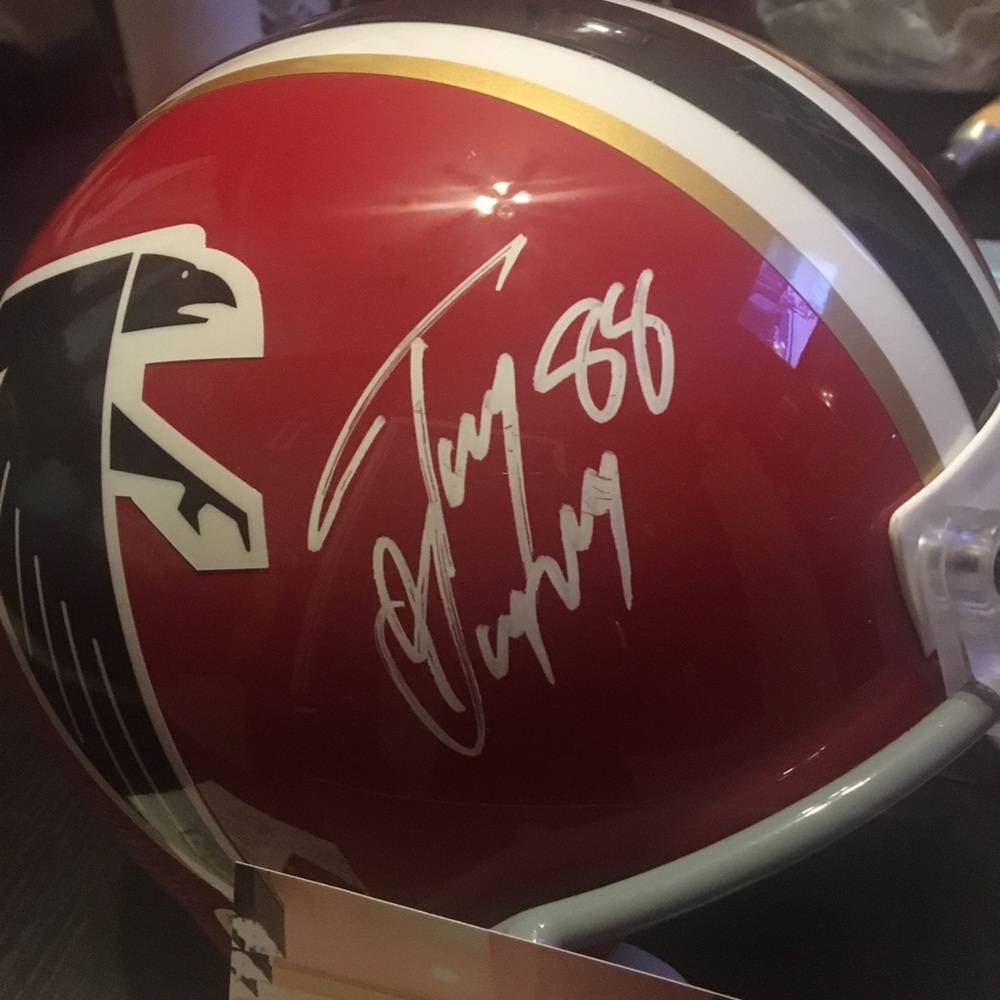 JSA Certified Signed Tony Gonzales Helmet